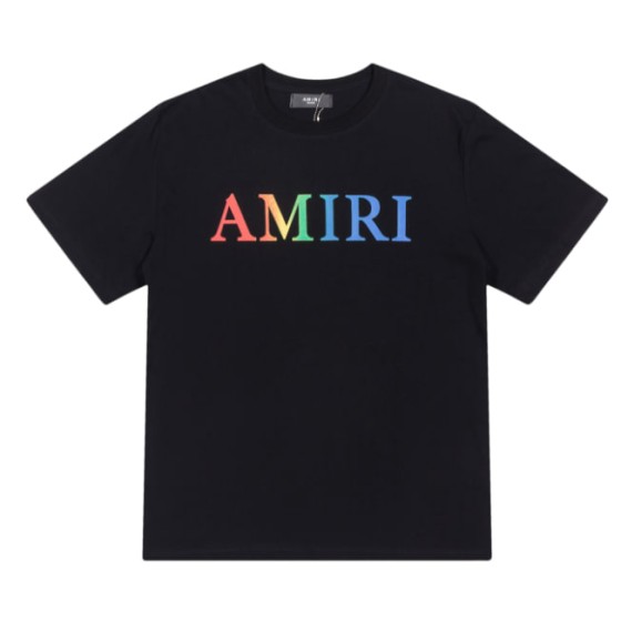 AMIRI Gradient Rainbow Logo T-Shirt